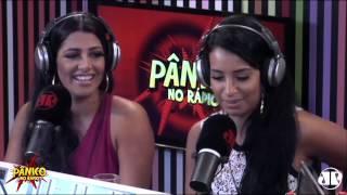 Aqui na Pan: Rainha de bateria Cinthia Santos, esclarece polêmica com Milena Nogueira