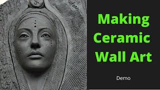 How to make ceramic wall art. Demo
