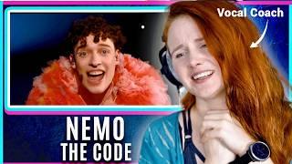 Vocal Coach reacts to and analyses Nemo - The Code (Eurovision 2024)