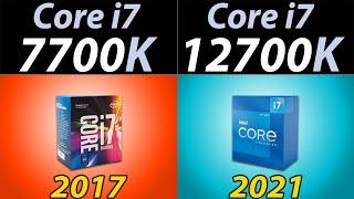 i7-7700K Vs. i7-12700K | intel Core i7 Back then and now?