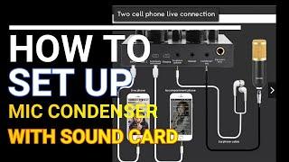 How to Set Up BM8000 Mic Condenser and V8 Sound Card