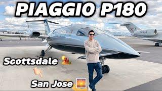 How I Became a Piaggio P180 Pilot! Sunset Arrival