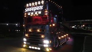 Truckshow Rüssel 2017 with Sneepels Scania Longline and more  in 4K UHD