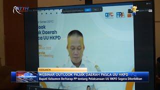 Bupati Kebumen Menjadi Narasumber di Webinar Outlook Pajak Daerah Pasca UU HKPD