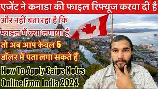 Canada Caips Notes Apply Online | Canada Caips Notes | Caips Notes Canada Apply#canada#canadavisa#uk