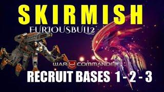 War Commander Skirmish Recruit Bases 1-2-3 Free Repair .