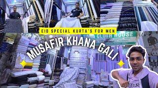 Eid special kurta’s for men’s || Musafir Khana gali || Masjid bandar #musafirkhana #kurta #vlog