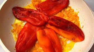 Put 5 peppers in a pan result is incredibly tasty all guests ask recipe. You're licking your fingers