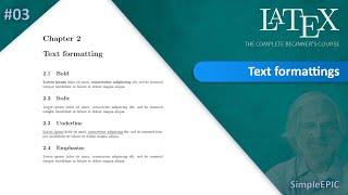 LaTeX #3 - Text formattings