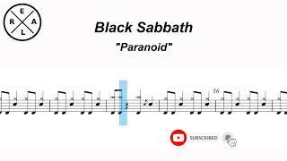 Paranoid - Black Sabbath - Drum Score