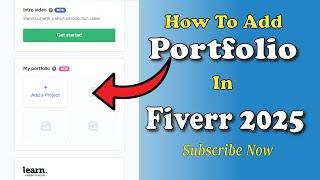 Fiverr My Portfolio Feature | How to Add Portfolio in Fiverr 2024 | Freelance2Success