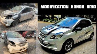 Denting painting Honda brio | modification Honda brio | brio modified cars clinic