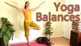 Beginners Yoga: Relaxing Balance Routine, Tree Pose | Mollie Psychetruth Austin ASMR