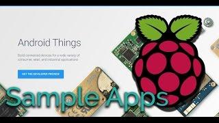 Android Things Sample Apps on Raspberry Pi 3