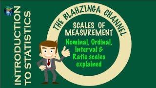 Scales of Measurement: Nominal, Ordinal, Interval and Ratio scales explained