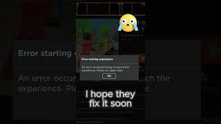 Roblox Is Down...   ( It is fixed now)