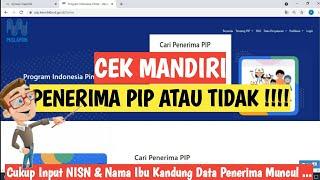 CARA CEK MANDIRI DATA SISWA YANG LAYAK MENERIMA PIP