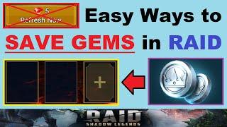 Easy Ways to ~SAVE GEMS~ in RAID: Shadow Legends!