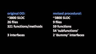 Object-Oriented Programming is Garbage: 3800 SLOC example