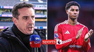 "Inevitable he leaves the club" | Gary Neville on Marcus Rashford after he was left out again