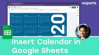 How to Insert a Calendar in Google Sheets
