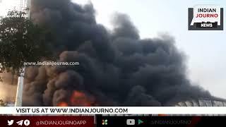 Hyderabad: Major fire engulfs thermocol factory at Gaganpahad