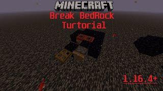 BREAK BEDROCK 1.17+ Minecraft Tutorial!