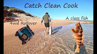 Hunting Stingray - 4wd Rollover - Amazing Eating Fish No Legal Size.