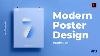 Modern Poster Design | Illustrator Tutorial | #3