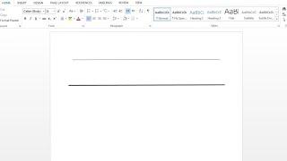 How TO Draw A Long Line IN Microsoft Word |  How To Create A Long Line In Ms Word