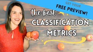CLASSIFICATION METRICS Course // FREE preview of first lesson