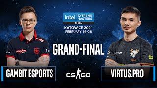 CS:GO - Gambit Esports vs. Virtus.pro [Dust2] Map 2 - IEM Katowice 2021 - Grand-Final