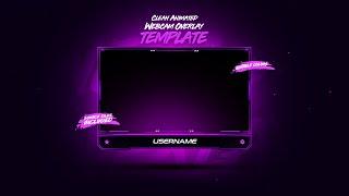 Download Clean Animated Webcam Overlay Template || Twitch Webcam Overlay 2023