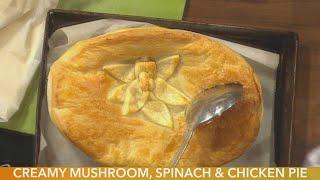 Creamy Forest Mushroom, Spinach & Chicken Pie | Edward Hayden