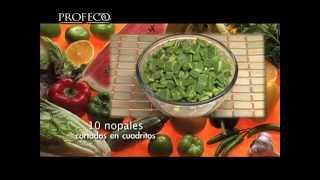 "Platillo Sabio Profeco" [Guisado de nopales con queso 19.1]