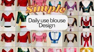 ️Simple dailywear blouse neck design / blouse back neck design / blouse design #blouse #fashion