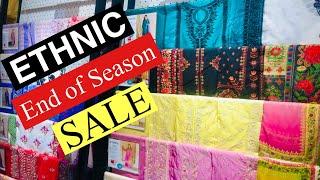 Ethnic Flat 50% & 30% off season end sale | Ethnic sale 2022 unstitched pret collection