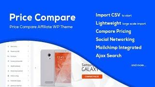 Price Compare - Cost Comparison WordPress Theme Free Download