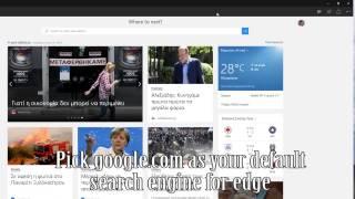 HOW TO: set google default search engine on edge browser