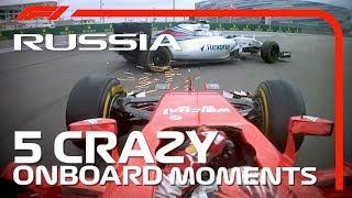 5 Crazy Onboard Moments | Russian Grand Prix