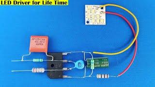 How to Make Life Time Running LED Bulb Driver Circuit at Home