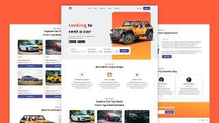 Create a Responsive Car Sale Website  Free Source Code | Design Using HTML CSS And JavaScript