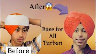 Base for Turban | very simple way | @prabhpinder_singh