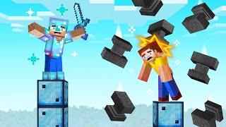 Minecraft Tower Battle but it's Chance Blocks!