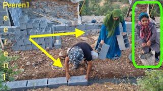 Задачи Аюба и Хадиджи по завершению строительства кочевнического дома в горах в 2024 году