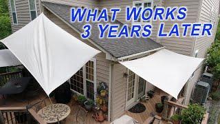 This Sun Shade Sail Install is Going Strong 3 Years Later - What I've Learned