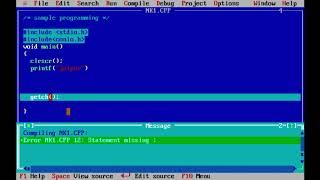 How To Run C program in Turbo C | C Programming