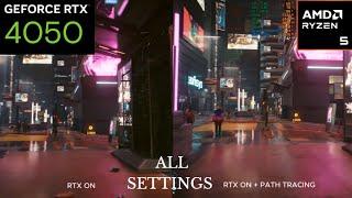 CYBERPUNK 2077 - RTX 4050 Ryzen 5 8645HS HP VICTUS 15 - 1080P DLSS + FG