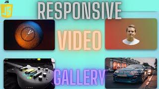 How To Create A Responsive Video Gallery With HTML CSS And Vanilla JavaScript | DiaWeb