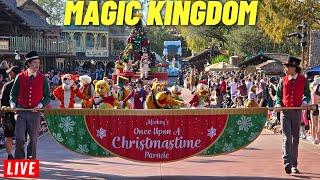  LIVE: Magic Kingdom Thursdat for rides, shows, parades and Fireworks at Walt Disney World 12/26/24